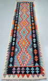 3m Afghan Waziri Kilim Hall Runner