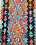 3m Afghan Waziri Kilim Hall Runner