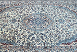 Stunning Large Room Size Authentic Persian Nain Carpet
