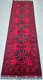 2.9m Long Authentic handmade Tribal Afghan Ersari Hall Runner Rug
