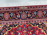 1.6x1m Persian Kashan Rug Signed
