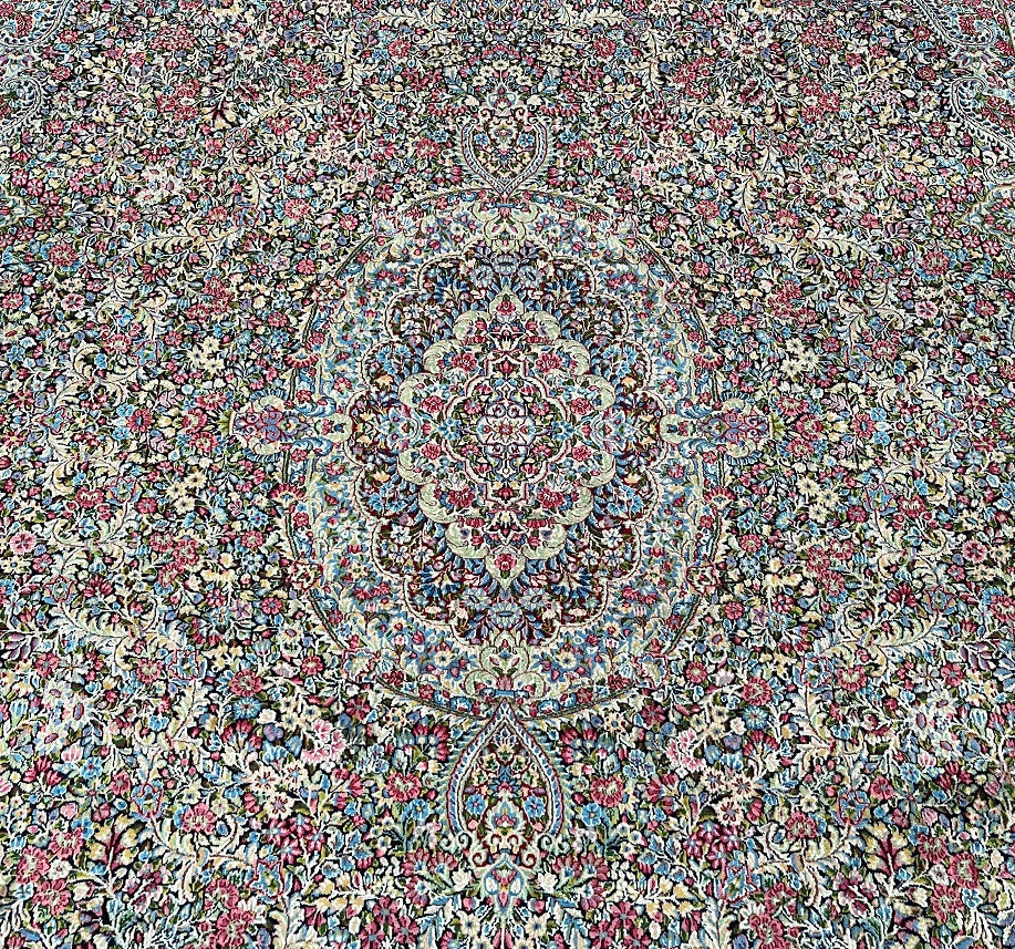 Antique Persian Kerman Rug 3.9x3m