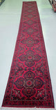 Superb Quality 5.8m Long Authentic Hand Knotted Tribal Afghan Khamyab Hall Runner Rug
