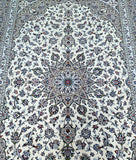 Beige Persian Kashan Rug 3.5x2.5m