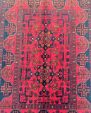 Pure wool tribal hand knotted Afghan Kunduz rug 1.5x1m At Persian Rug Warehouse WA in Perth.