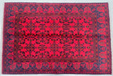 Tribal Afghan Kunduz Rug 1.5x1m