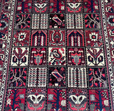 Full room size garden design handmade Persian Bakhtiai rug 305x203m