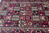 Rare Full Room Size Hand Knotted Garden Design Persian Bakhtiari Rug