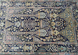 Lambs wool tree of life design handmade Persian Kashan rug 210x140cm
