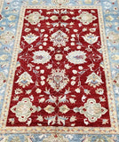 Lambs wool Ziegler handmade Afghan Chobi rug 1.8x1.2m at Persian rug warehouse WA in Perth.