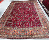 3.9x2.8m Antique Persian Tabriz Rug Signed