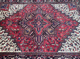 Full room size pure wool hand knotted Persian Heriz rug 285x210cm