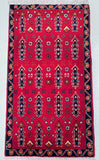 Door Mat Size Hand Knotted Afghan Khamyab Rug 101x56cm Australia