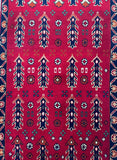 Door Mat Size Hand Knotted Afghan Khamyab Rug 101x56cm Perth
