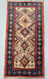 Door Mat Size Hand Knotted Afghan Royal Kazak Rug 102x51cm Perth