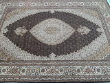 Full room size lamb's wool handmade Persian Tabriz rug 3x2m