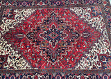 Full room size tribal hand knotted Persian Heriz rug 280x200cm