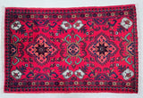 Tribal Kunduz Afghan Rug 92x57cm