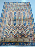 2.3x1.4m Afghan Super Kazak Rug