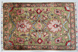 Door Mat Size Hand Knotted Afghan Chobi Rug 91x60cm Australia
