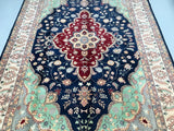 Full room size traditional hand knotted Afghan Roshnai rug 3x2m