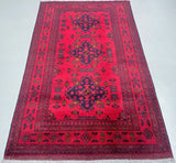 Tribal Afghan Kunduz Rug 2x1.2m