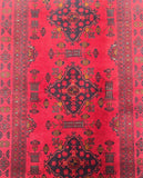 Tribal Afghan Kunduz Rug 2x1.2m
