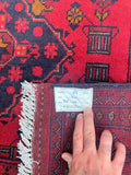 Tribal Afghan Kunduz Rug 2x1.2m