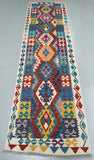 3m Afghan Waziri Kilim Hall Runner