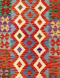 2.6m Afghan Kyber Kilim Hall Runner