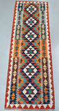 2m Afghan Aryana Kilim Hall Runner