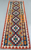 2m Afghan Aryana Kilim Hall Runner