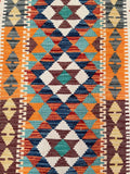 2m Afghan Aryana Kilim Hall Runner