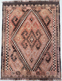 Vintage Afghan Meymaneh Kilim Rug 1x0.8m