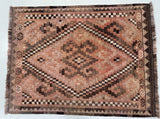 Vintage Afghan Meymaneh Kilim Rug 1x0.8m