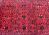 Vintage Afghan Kunduz Rug 2.9x2m