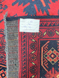 Vintage Afghan Kunduz Rug 2.9x2m