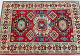 1.5x1m Tribal Afghan Kazak Rug