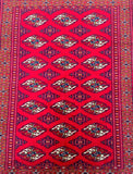 1.45x1.15m Antique Persian Turkoman Rug