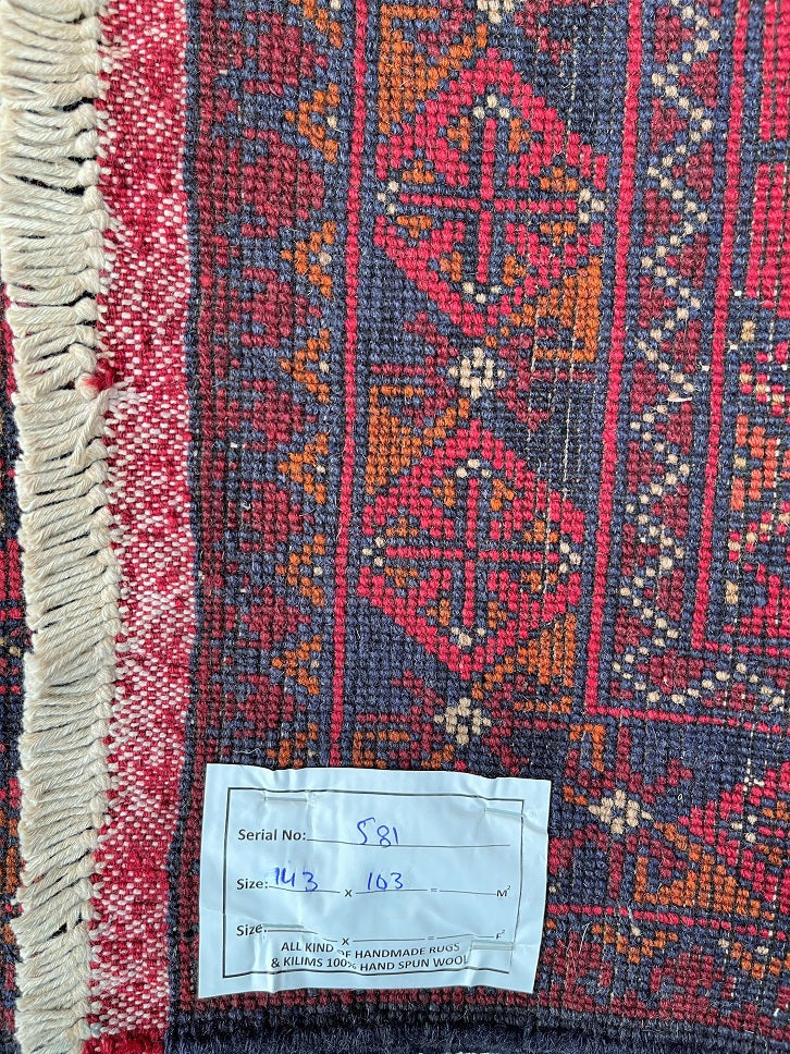 1.4x1m Afghan Bokhara Khal Rug