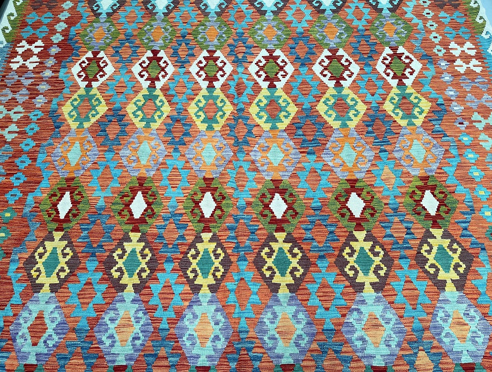 Oversize Tribal Afghan Kyber Kilim Rug 5x3m