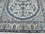 Vintage Persian Nain Rug 3.35x2.4m