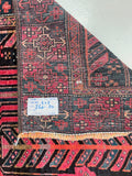 Antique Tribal Persian Zabol Rug 2.6x1.1m