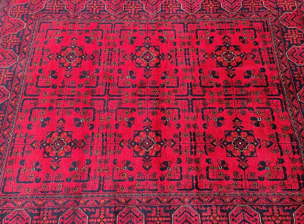 Tribal Afghan Khal Rug 2x1.5m
