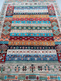 2.4x1.8m Afghan Super Kazak Rug