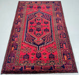 Tribal Persian Zanjan Rug 2x1.3m