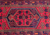 Tribal Persian Zanjan Rug 2x1.3m