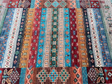 2.4x1.8m Afghan Super Kazak Rug
