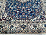 Vintage Persian Nain Rug 4x3m