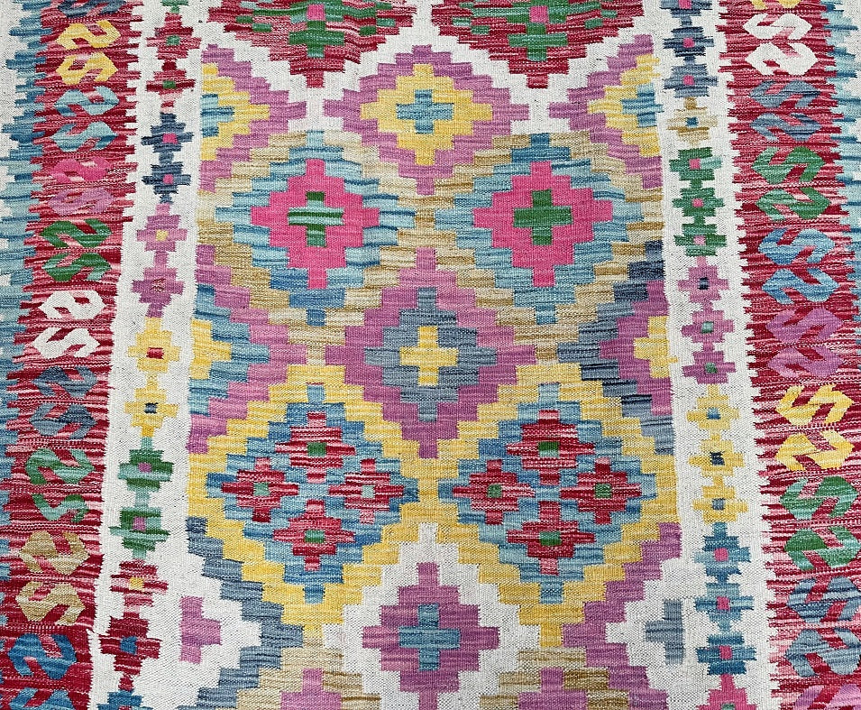 Boho Afghan Aryana Kilim Rug 2x1.5m | shoparug